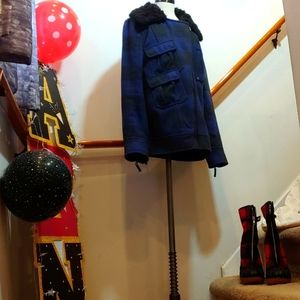 DKNY & Michael KORS Plaid Coat & Boots Set